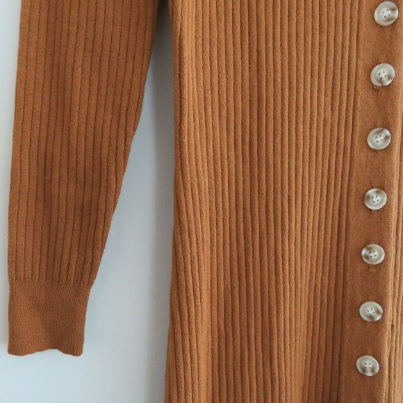 HEARTLOOM Dahlia Ribbed Knit Maxi Dress in Rust - Women's Size M NWT - Picture 9 of 16